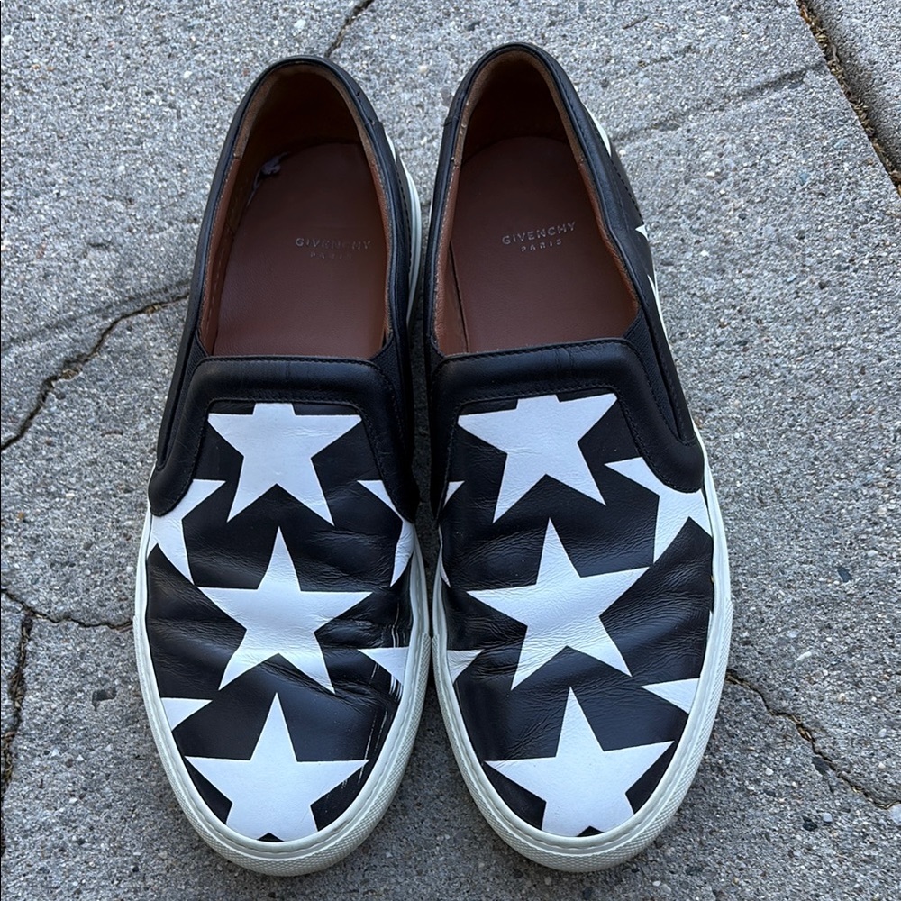 Givenchy Black and White Star Sneakers